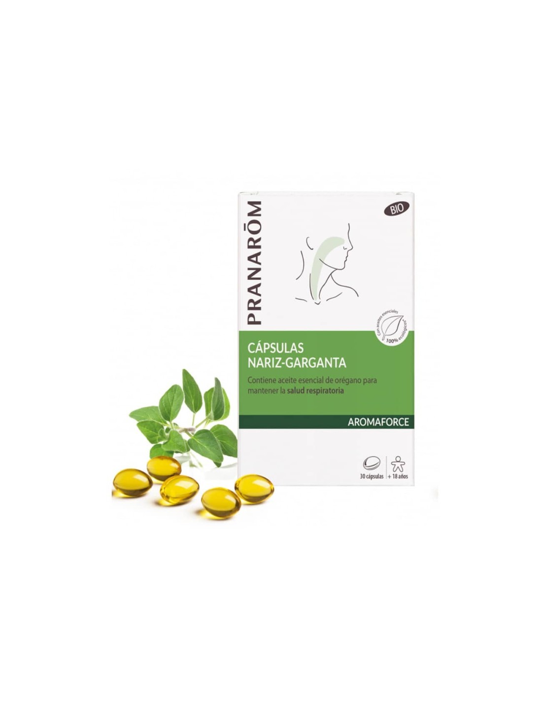 PRANAROM AROMAFORCE NARIZ GARGANTA 30 CAPS