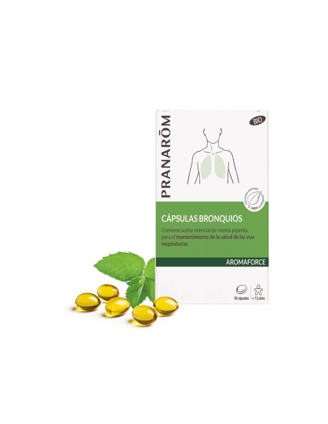 PRANAROM AROMAFORCE CAPS BRONQUIOS 30 CÁPSULAS