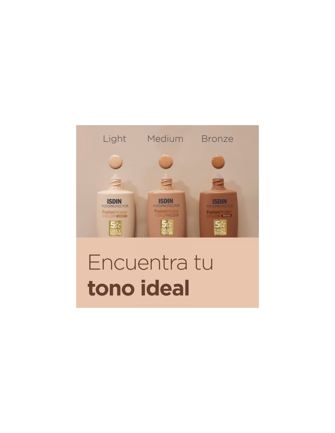 FOTOPROTECTOR ISDIN FUSION WATER COLOR  LIGHT SPF 50